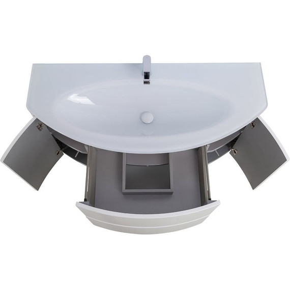 Тумба подвесная с раковиной Cezares Eden 120 см 54861, Bianco lucido - фото 7