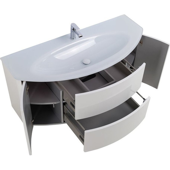 Тумба подвесная с раковиной Cezares Eden 120 см 54861, Bianco lucido - фото 9