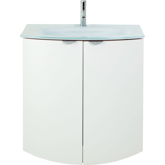 Тумба подвесная с раковиной Cezares Rialto 70 см 55170, Bianco opaco - фото 4