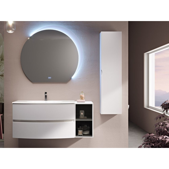 Тумба подвесная с раковиной Cezares Elettra 100 см 55525, Bianco opaco - фото 2