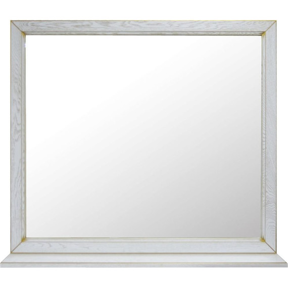 Зеркало Стиль Пандора 105 см, белое золото - фото 2