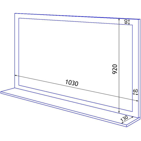 Зеркало Стиль Пандора 105 см, белое золото - фото 3