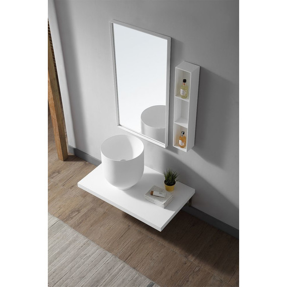 Раковина-чаша Abber Stein 40 см AS2618, белый матовый - фото 4