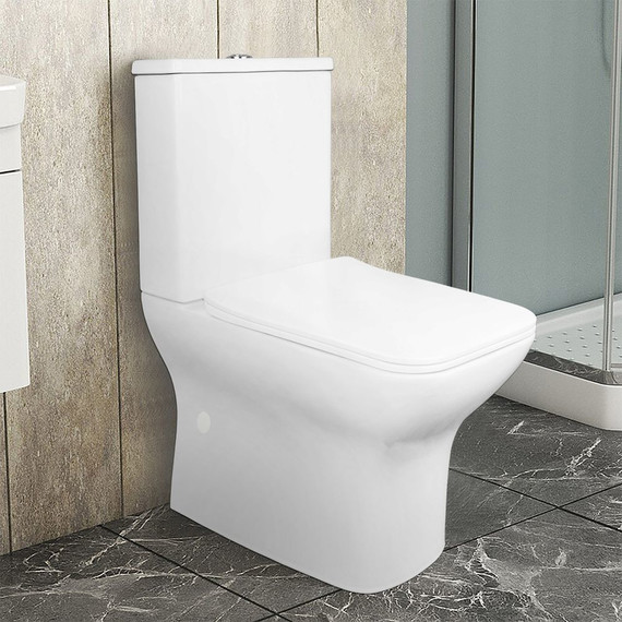 Унитаз-компакт безободковый Azario Fresco AZ-8302 с тонкой крышкой микролифт - фото, картинка 14 Унитаз-компакт безободковый Azario Fresco AZ-8302 с тонкой крышкой микролифт - фото 14