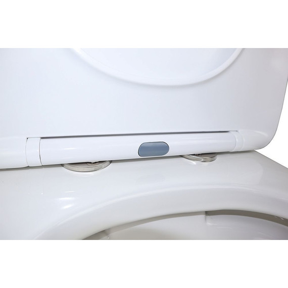 Унитаз-компакт безободковый Azario Fresco AZ-8302 с тонкой крышкой микролифт - фото, картинка 6 Унитаз-компакт безободковый Azario Fresco AZ-8302 с тонкой крышкой микролифт - фото 6