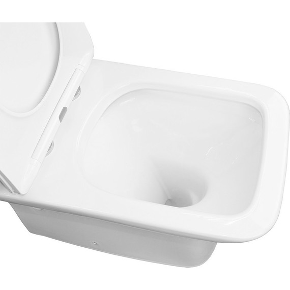 Унитаз-компакт безободковый Azario Fresco AZ-8302 с тонкой крышкой микролифт - фото, картинка 7 Унитаз-компакт безободковый Azario Fresco AZ-8302 с тонкой крышкой микролифт - фото 7