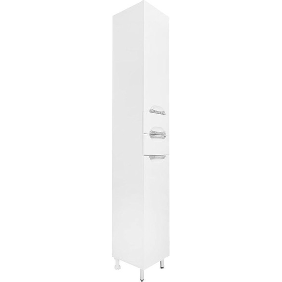 Пенал напольный Стиль 30 см L, б/к, белый - фото, картинка 2 Пенал напольный Стиль 30 см L, б/к, белый - фото 2