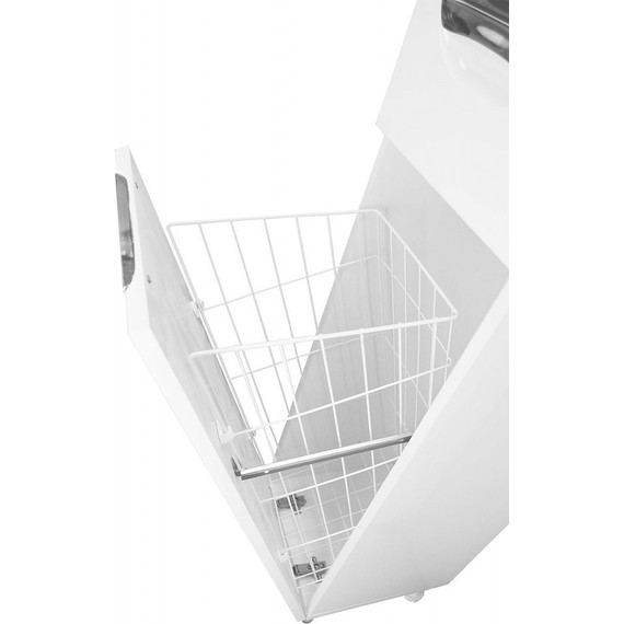 Пенал напольный Стиль 30 см R, б/к, белый - фото 5