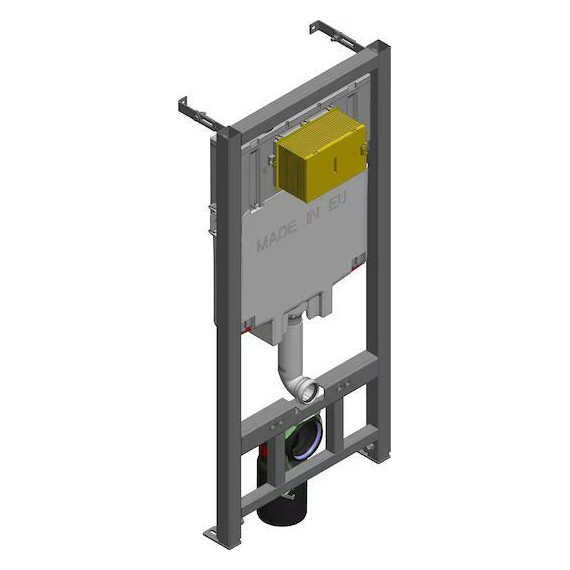 Инсталляция с подвесным безободковым унитазом Jacob Delafon Aleo E21730RU-00, сиденье с тонкой крышкой микролифт - фото 5