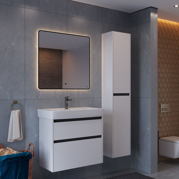 Зеркало Lemark Mioblack 80 см LM80ZM-black, черный - фото 6