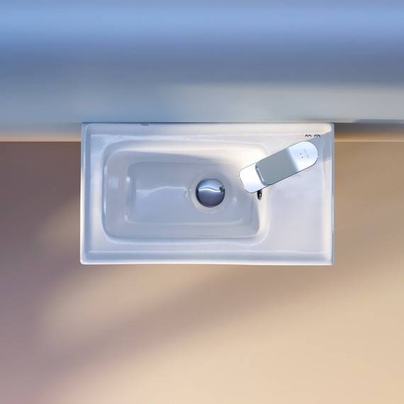 Тумба подвесная с раковиной Am.Pm X-Joy 45 см M85AFHX0451WG, белый глянцевый - фото, картинка 12 Тумба подвесная с раковиной Am.Pm X-Joy 45 см M85AFHX0451WG, белый глянцевый - фото 12