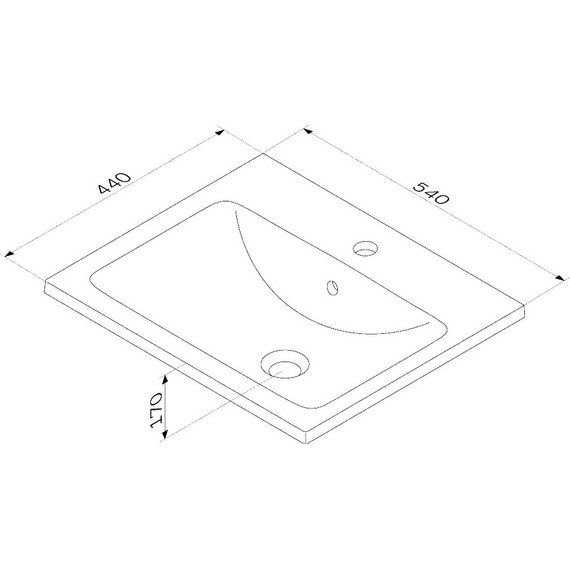 Тумба напольная с раковиной Am.Pm X-Joy 55 см M85AFSX0552WG, белый глянцевый - фото 15