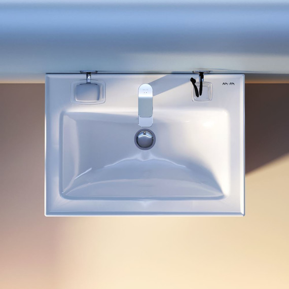 Тумба подвесная с раковиной Am.Pm X-Joy 65 см M85AFHX0652WG, белый глянцевый, Цвет фасада: белый - фото, картинка 12 Тумба подвесная с раковиной Am.Pm X-Joy 65 см M85AFHX0652WG, белый глянцевый, Цвет фасада: белый - фото 12