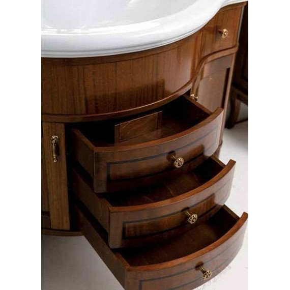 Тумба напольная с раковиной Cezares Rubino 110 см RUBINO.BA.Noc, Noce - фото 3