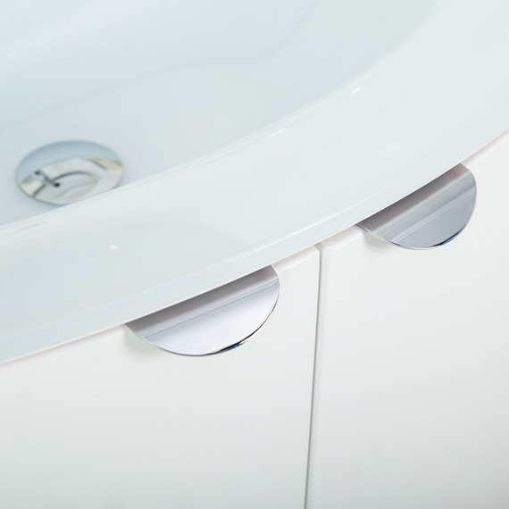 Тумба подвесная с раковиной Cezares Rialto 70 см 55170, Bianco opaco - фото 9