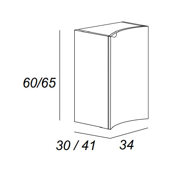 Модуль подвесной Cezares Rialto 34 см L 55176, Bianco opaco - фото 2