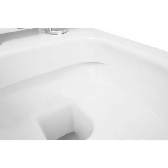 Унитаз подвесной безободковый Azario Ferio 87565 с тонкой крышкой микролифт - фото, картинка 5 Унитаз подвесной безободковый Azario Ferio 87565 с тонкой крышкой микролифт - фото 5