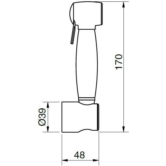 Гигиенический душ Cezares ATLANTIS-U-IFS-03/24, золото 24 карат - фото 3