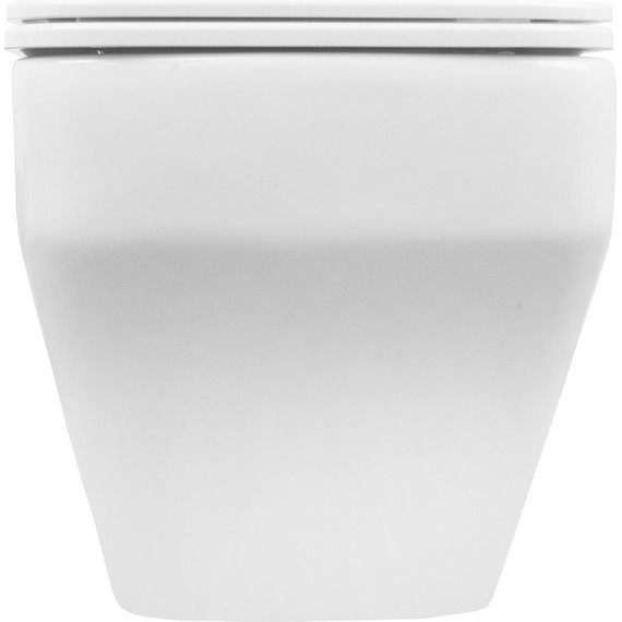 Унитаз подвесной безободковый Azario Moneo AZ-0062 с тонкой крышкой микролифт - фото 7