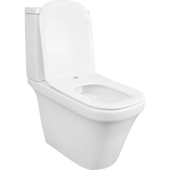 Унитаз-компакт безободковый Azario Candy AZ-1503B с крышкой микролифт - фото 2