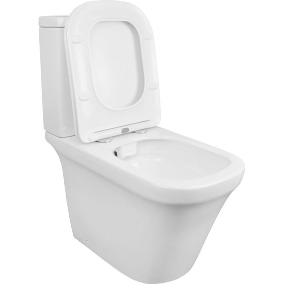 Унитаз-компакт безободковый Azario Candy AZ-1503B с крышкой микролифт - фото 3