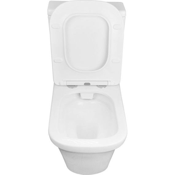 Унитаз-компакт безободковый Azario Candy AZ-1503B с крышкой микролифт - фото 4