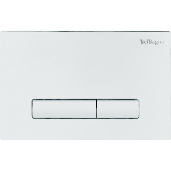 Инсталляция с подвесным безободковым унитазом BelBagno Loto BB070CHR/SC/BB002-80/BB018-GV-BIANCO (кнопка смыва Genova, белый) - фото 8