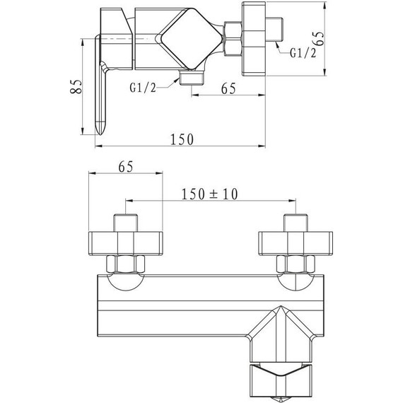 Смеситель для душа Cezares Crystal CRY-ESDM-CRM - фото 2