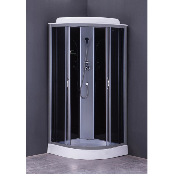 Душевая кабина Loranto CS-6611 G 100х100 см, хром/тонированное - фото 2