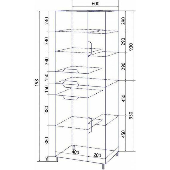 Пенал напольный Стиль 60 см, белый - фото, картинка 7 Пенал напольный Стиль 60 см, белый - фото 7