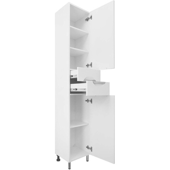 Пенал напольный Стиль 35 см R, белый - фото 3