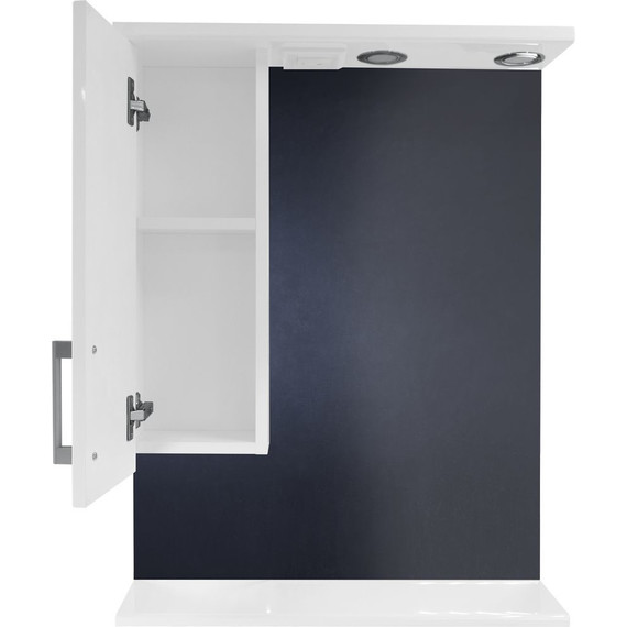 Зеркало-шкаф Стиль Модерн 60 см L, белый - фото 3