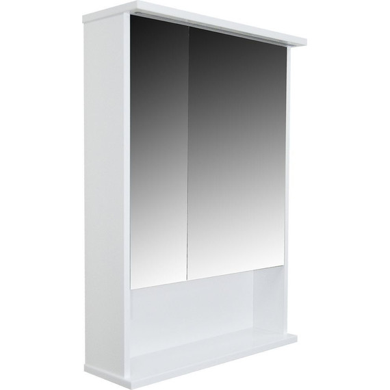 Зеркало-шкаф Стиль Арфа 60 см, белый - фото 2
