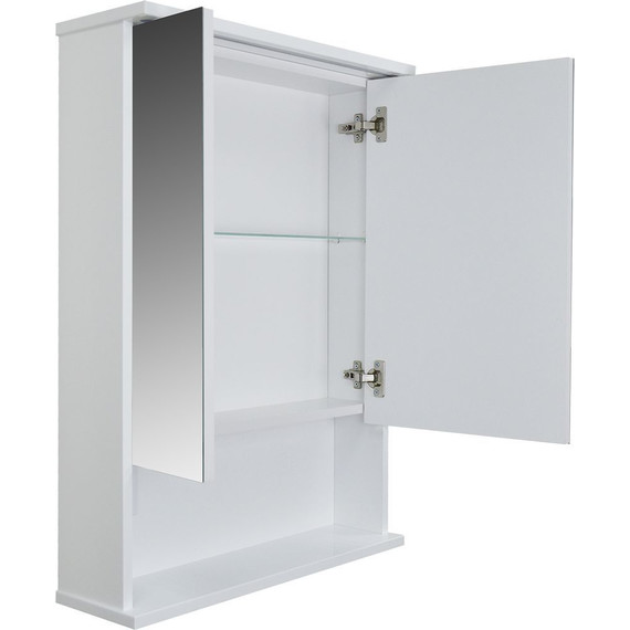 Зеркало-шкаф Стиль Арфа 60 см, белый - фото 3