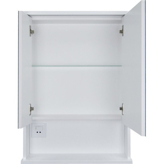 Зеркало-шкаф Стиль Арфа 60 см, белый - фото 4