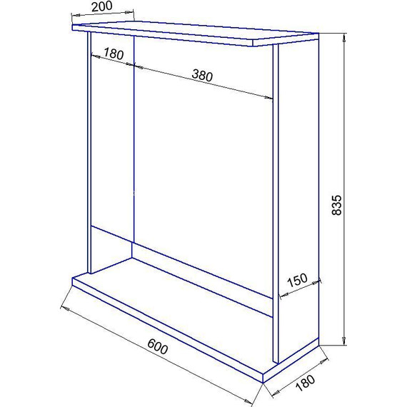 Зеркало-шкаф Стиль Арфа 60 см, белый - фото 5