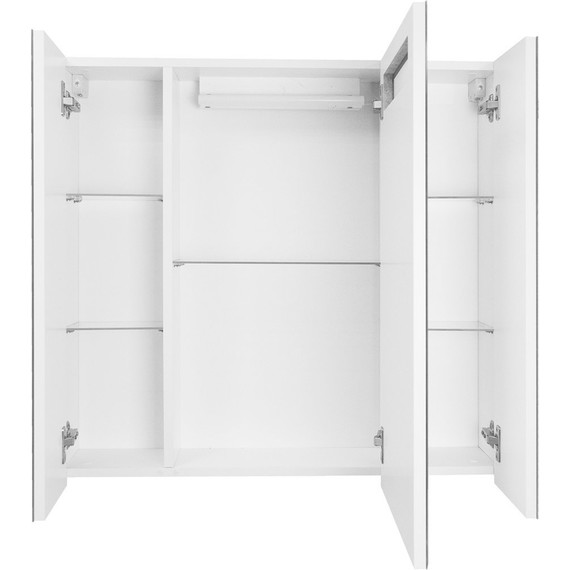 Зеркало-шкаф Стиль Арфа 80 см, белый - фото 2