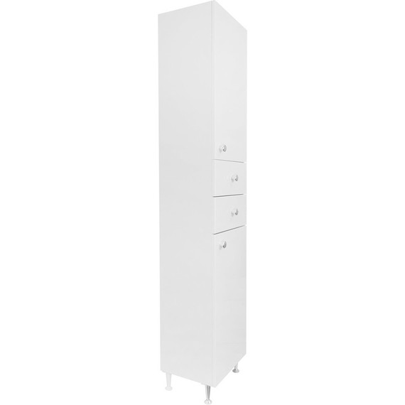 Пенал напольный Стиль Моника 36 см R, белый - фото 3