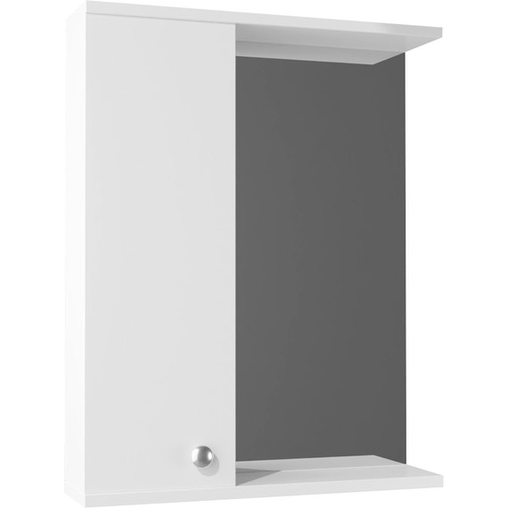 Зеркало-шкаф Стиль Моника 50 см L, без светильника, белый - фото 2