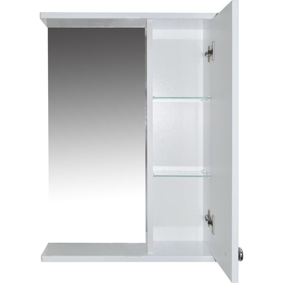 Зеркало-шкаф Стиль Моника 50 см R, без светильника, белый - фото, картинка 3 Зеркало-шкаф Стиль Моника 50 см R, без светильника, белый - фото 3