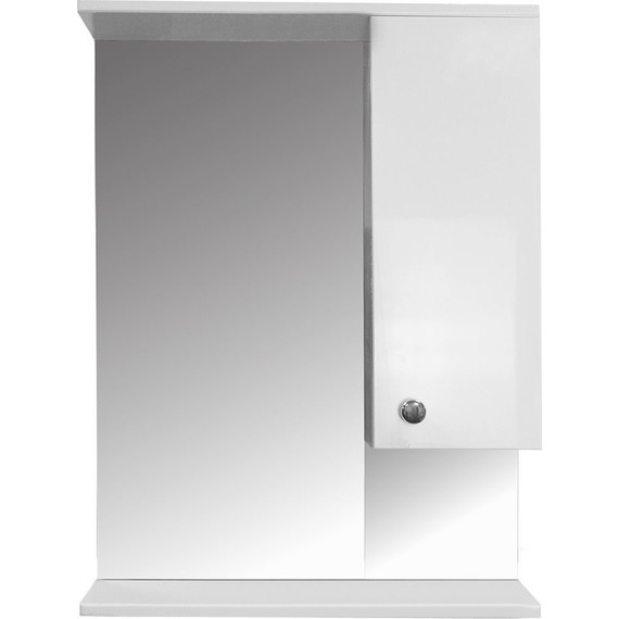 Зеркало-шкаф Стиль Моника 60 см R, без светильника, белый - фото 2