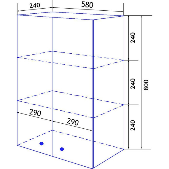 Шкаф подвесной Стиль Моника 60 см, белый - фото 7