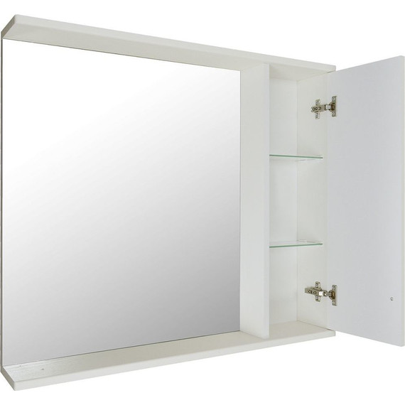 Зеркало-шкаф Стиль Janet 80 см, белый - фото 2