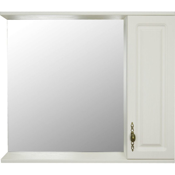 Зеркало-шкаф Стиль Janet 80 см, белый - фото 3