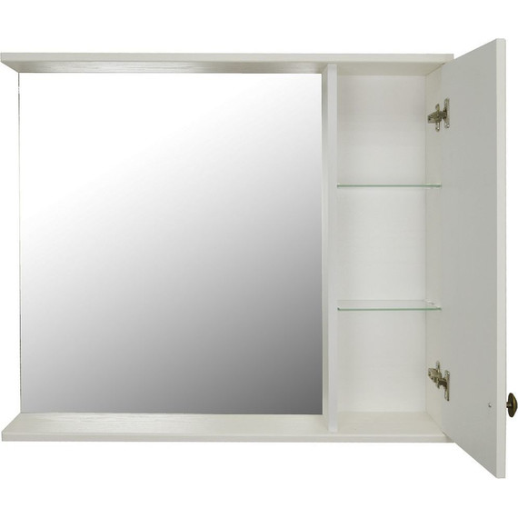 Зеркало-шкаф Стиль Janet 80 см, белый - фото 4