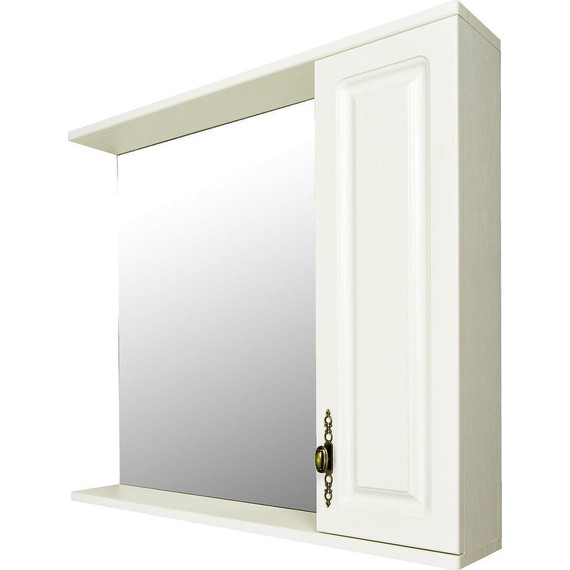 Зеркало-шкаф Стиль Janet 80 см, белый - фото 5