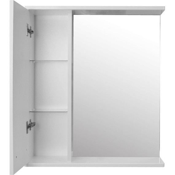 Зеркало-шкаф Стиль Дина 60 см L, белый - фото 2