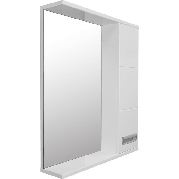 Зеркало-шкаф Стиль Дина 60 см R, белый - фото, картинка 3 Зеркало-шкаф Стиль Дина 60 см R, белый - фото 3