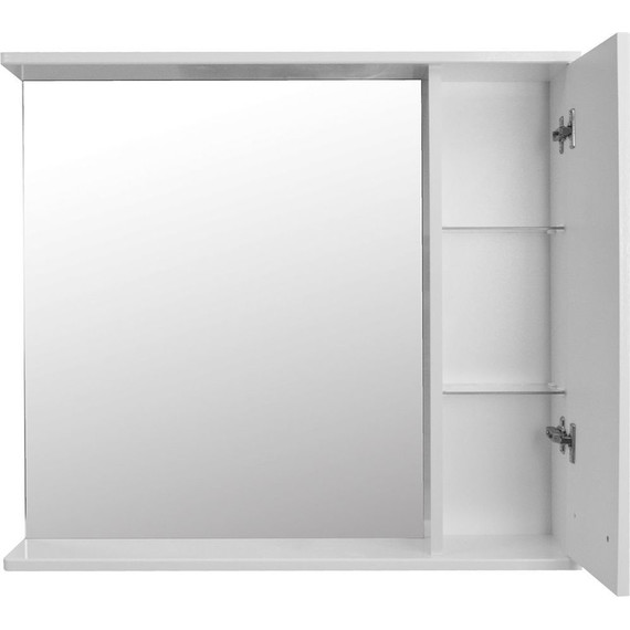 Зеркало-шкаф Стиль Дина 75 см R, белый - фото 3