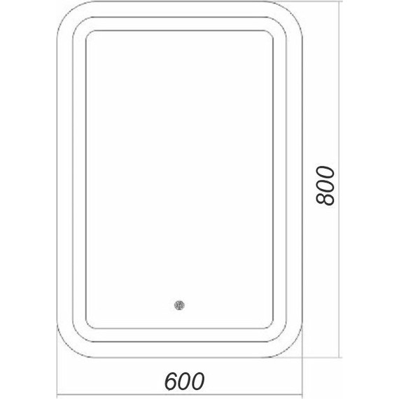 Зеркало Стиль 60 см CS00058604 - фото 3